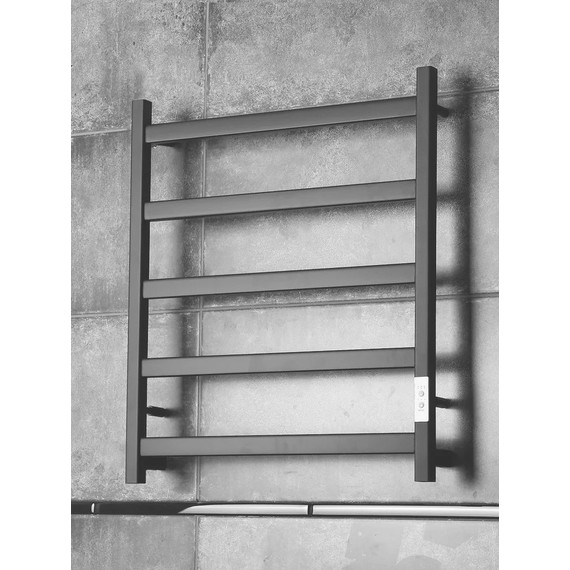 Полотенцесушитель электрический Тругор Пэк сп 20 ВГП П5 500х600 мм, чёрный (возможность скрытого подключения) 00-00042996 - фото 2