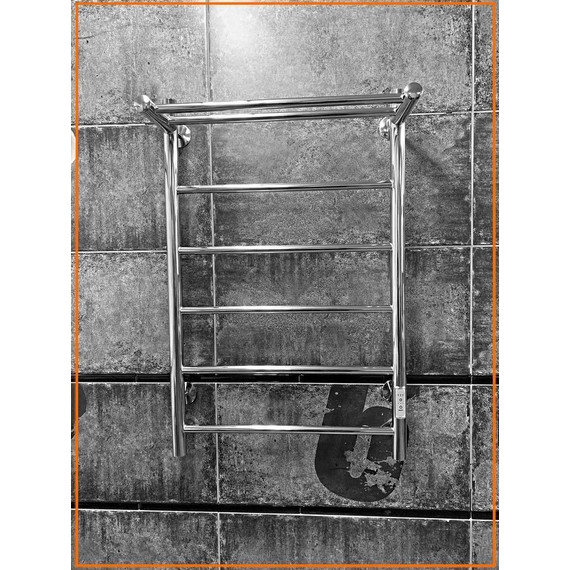 Полотенцесушитель электрический Тругор Аспект Пэк сп 1 с полкой П6 500х800 мм (возможность скрытого подключения) 00-00033490 - фото 4