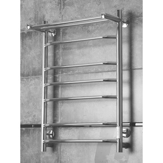 Полотенцесушитель электрический Тругор Браво Пэк сп 3 с полкой П7 500х800 мм (возможность скрытого подключения) 00-00033502 - фото 2