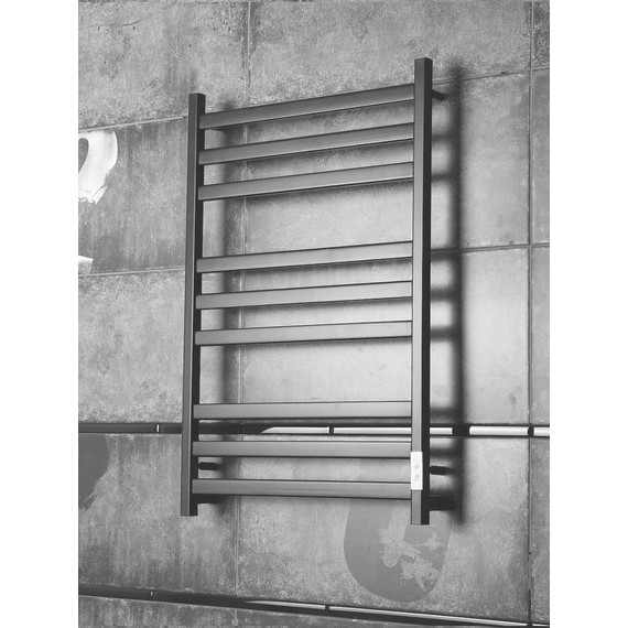 Полотенцесушитель электрический Тругор Пэк сп 21 ВГП П9 500х800 мм, чёрный (возможность скрытого подключения) 00-00043008, Цвет производителя: чёрный - фото 2