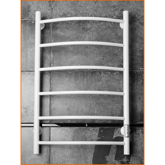 Полотенцесушитель электрический Тругор Пэк сп 5 ВГП 500х800 мм, белый (возможность скрытого подключения) 00-00036148 - фото 3