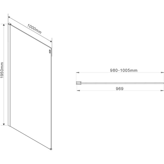 Душевое ограждение Vincea Como 150x100 см VSR-1C1015CL (стекло 8 мм), хром/прозрачное - фото 7