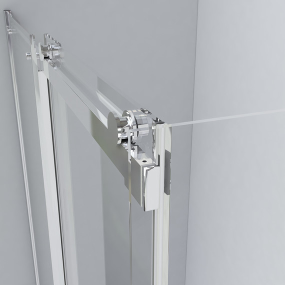 Душевое ограждение Vincea Como 150x80 см VSR-1C8015CL (стекло 8 мм), хром/прозрачное - фото 3