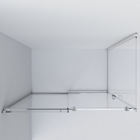 Душевое ограждение Vincea Como 150x80 см VSR-1C8015CL (стекло 8 мм), хром/прозрачное - фото 5