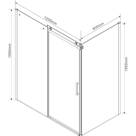 Душевое ограждение Vincea Como 120x80 см VSR-1C8012CL (стекло 8 мм), хром/прозрачное - фото 6
