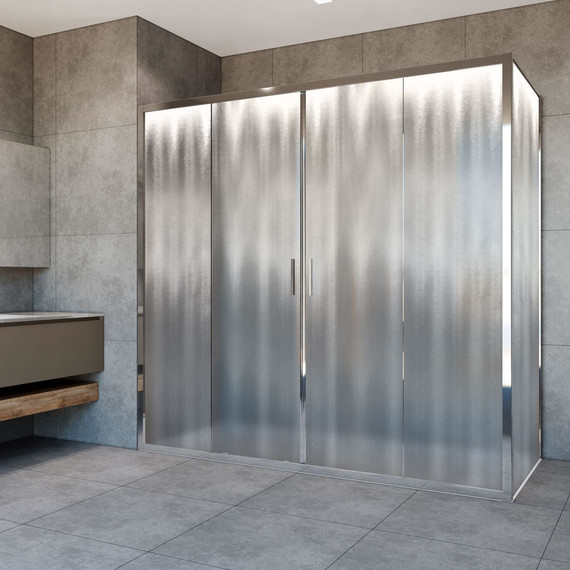 Душевое ограждение Vincea Garda 170x80 см VSR-1G28017CH, хром/шиншилла - фото 