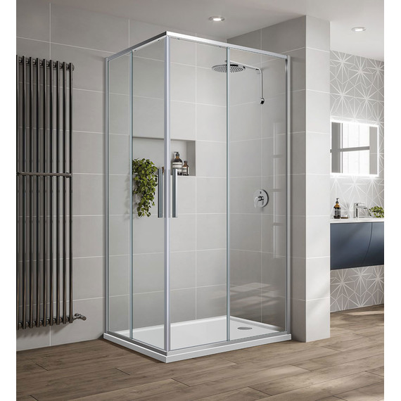 Душевое ограждение Vincea Slim-U 90x90 см VSS-2SU900CL, хром/прозрачное - фото 