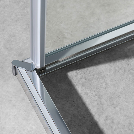 Душевое ограждение Vincea Slim-U 100x80 см VSS-2SU8010CLB, черный/прозрачное - фото 4