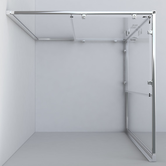 Душевое ограждение Vincea Garda 110x110 см VSS-1G1111CH, хром/шиншилла - фото 6