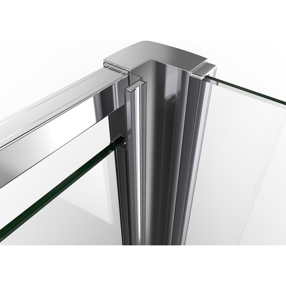 Душевое ограждение Vincea Intra 90-100x90 см VSR-1I901090CH, хром/шиншилла - фото 7