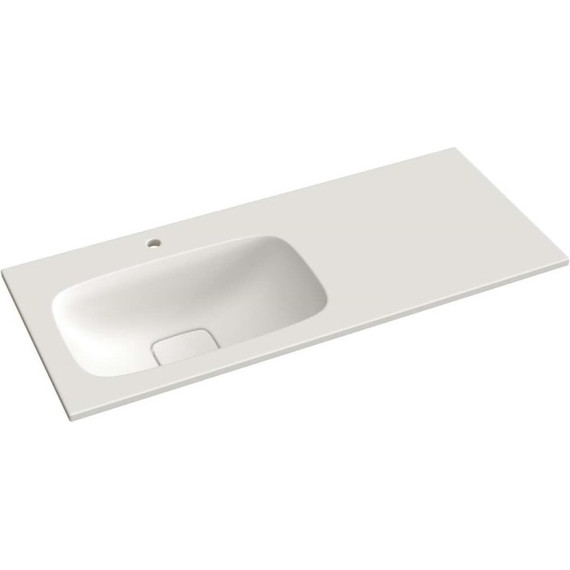 Тумба напольная с раковиной-столешницей Taliente Olejo 120 см L TA-MBO-60NR-blanco, белый глянец - фото 4