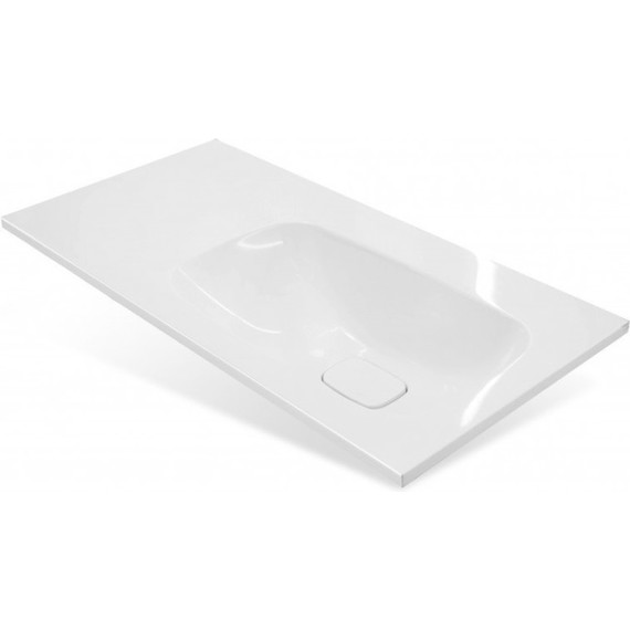 Тумба подвесная с раковиной Taliente Olejo 90 см R TA-MBO-90PR(R)-blanco, белый глянец - фото 5