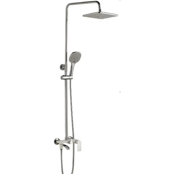 Душевая стойка Haiba HB23505-8, белый/хром - фото 