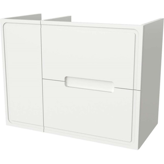 Тумба подвесная с раковиной Taliente Olejo 90 см R TA-MBO-90PR(R)-blanco, белый глянец - фото 2