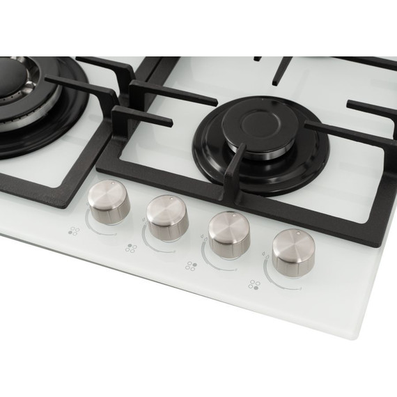 Газовая варочная поверхность Schaub Lorenz SLK GL6511 (белое стекло) - фото 6