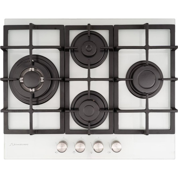 Газовая варочная поверхность Schaub Lorenz SLK GL6531 (белое стекло) - фото 