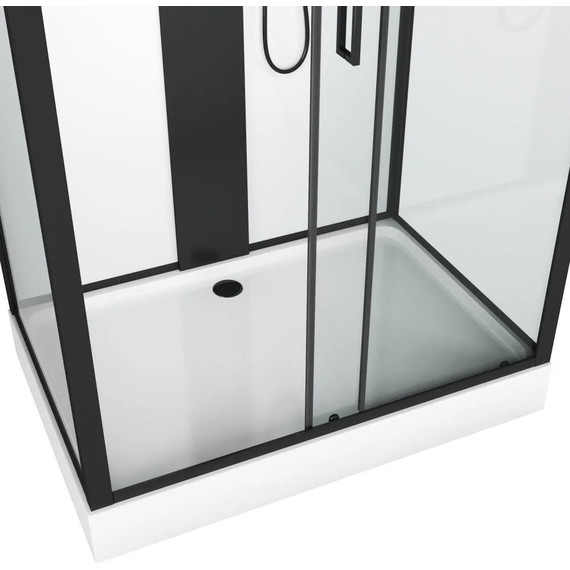 Душевое кабина Grossman Elegans 120x80 см GR252Q, чёрный/прозрачное - фото 4