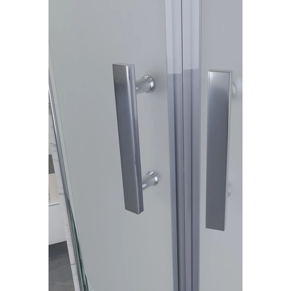 Гидробокс Niagara Ultra NG-302-01 100x100 см, хром/прозрачное/матовое (безсиликоновая сборка) - фото 5