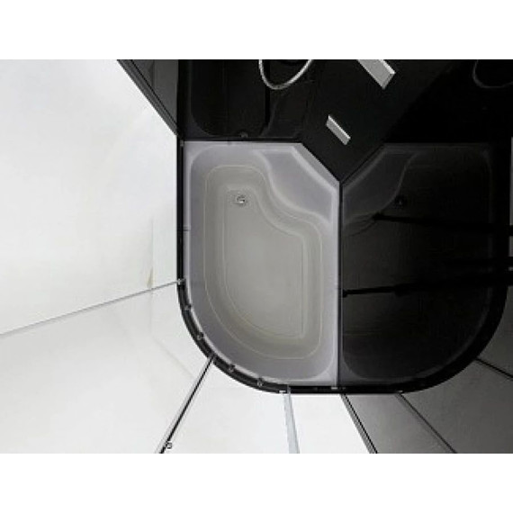 Гидробокс Niagara Ultra NG-214-01LN 120x80 см, черный/тонированное (безсиликоновая сборка) - фото 6