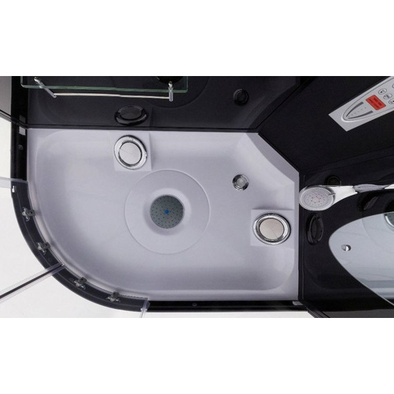 Гидробокс Niagara Ultra NG-214-01LN 120x80 см, черный/тонированное (безсиликоновая сборка) - фото 5