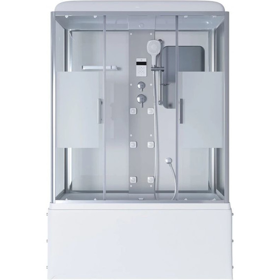 Гидробокс Niagara Ultra NG-3170-01 170x75 см, хром/прозрачное/матовое (безсиликоновая сборка) - фото 2