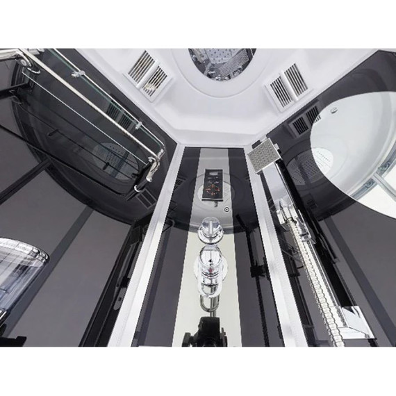 Гидробокс Niagara Ultra NG-902-01 100x100 см, хром/тонированное (безсиликоновая сборка) - фото 6