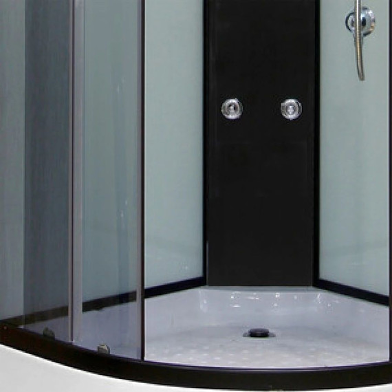 Гидробокс Niagara Ultra NG-1901-01 90x90 см, черный/тонированное (безсиликоновая сборка) - фото 4