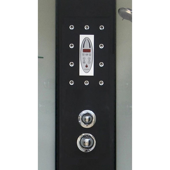 Гидробокс Niagara Ultra NG-1902-01 100x100 см, черный/тонированное (безсиликоновая сборка) - фото 5