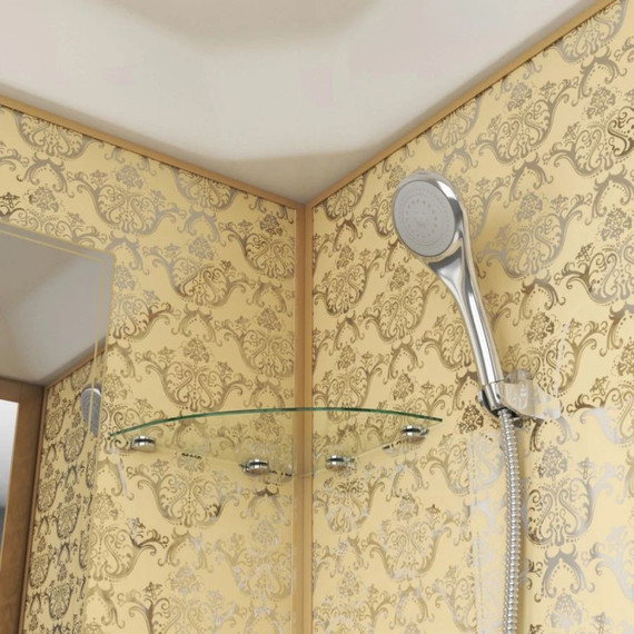 Душевая кабина Niagara Luxe NG-7702G 100x100 см, золото/прозрачное - фото 3