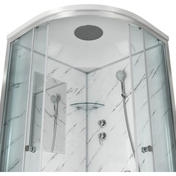 Душевая кабина Niagara Luxe NG-7702M 100x100 см, серебро/прозрачное - фото 3