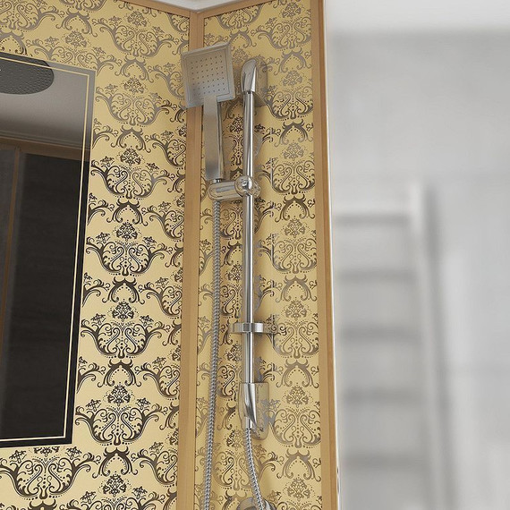 Гидробокс Niagara Luxe NG-7711GR 120x90 см, золото/прозрачное - фото 5