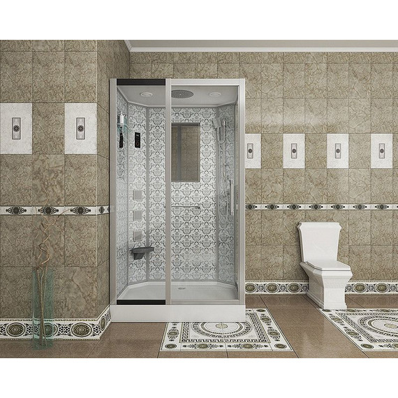 Гидробокс Niagara Luxe NG-7711WL 120x90 см, серебро/прозрачное - фото 3