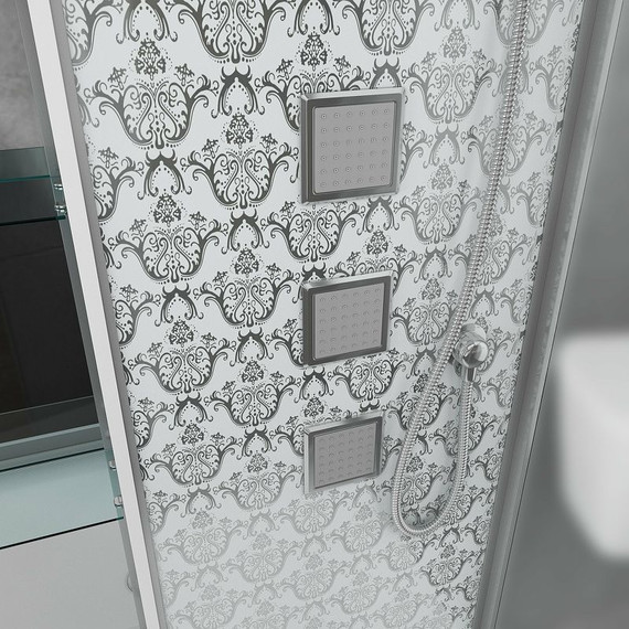 Гидробокс Niagara Luxe NG-7713WL 120x82 см (стекло 5/8 мм), серебро/прозрачное - фото 4