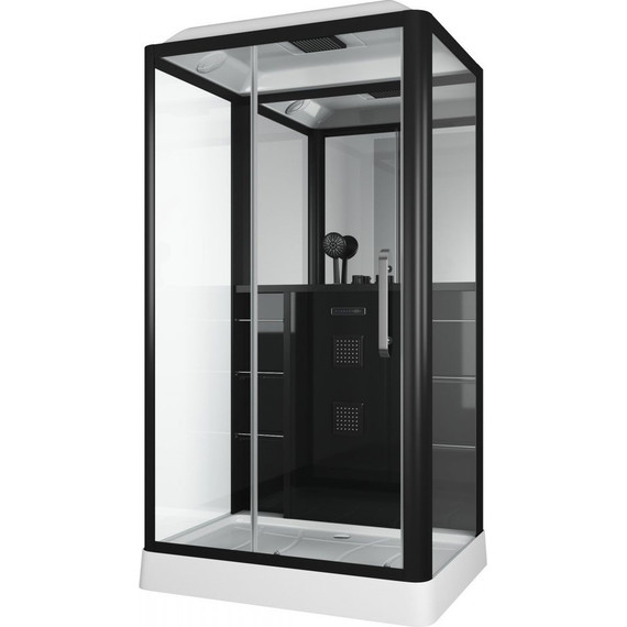 Гидробокс Grossman 90x120 см GR227L L, чёрный/прозрачное - фото 