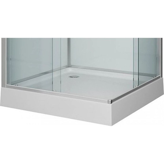 Гидробокс Niagara Premium NG-6002-01GQ 100x100 см, хром/прозрачное (безсиликоновая сборка) - фото 9