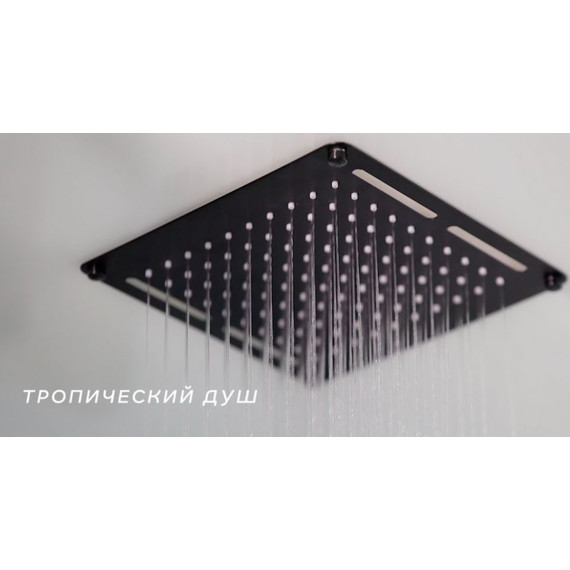 Душевая кабина Niagara Premium NG-6902-01Q BLACK 100x100 см, черный/тонированное (безсиликоновая сборка) - фото 10