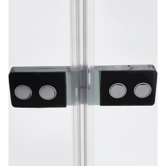 Душевая дверь WasserKraft Aller 120 см 10H05LBLACK MATT (стекло 8 мм), хром/прозрачное - фото 5