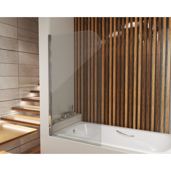 Шторка для ванны Grossman 800х1400 мм GR-100, хром/прозрачное - фото 2