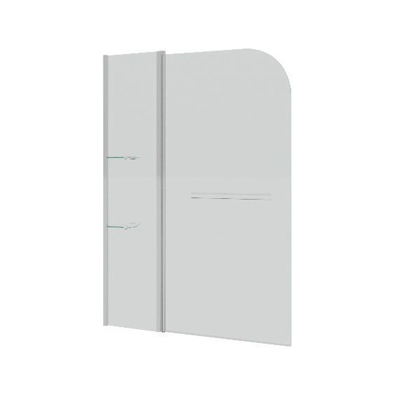 Шторка для ванны Grossman 1100х1500 мм GR-101/1, хром/прозрачное - фото 