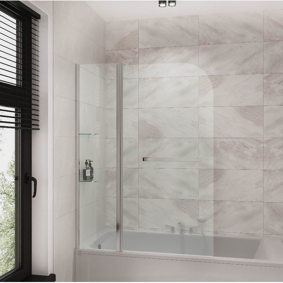 Шторка для ванны Grossman 1100х1500 мм GR-101/1, хром/прозрачное - фото 2