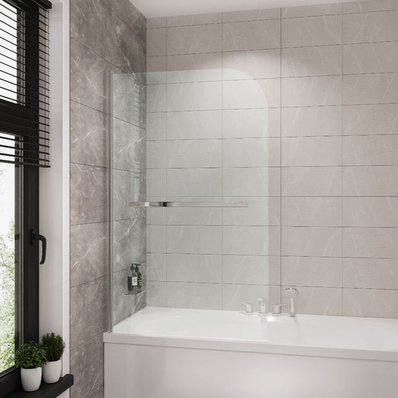 Шторка для ванны Grossman 900х1500 мм GR-104/1, хром/прозрачное - фото 2