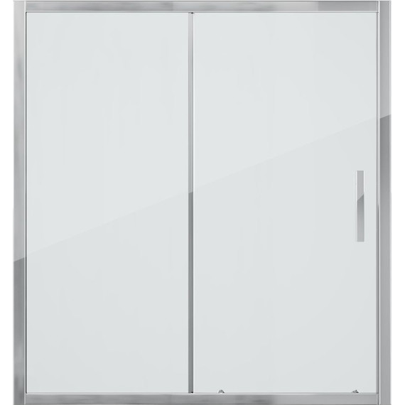 Шторка для ванны Grossman 1500х1400 мм GR-150/2, хром/прозрачное - фото 