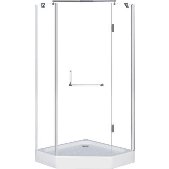 Душевое ограждение Grossman Classic 90x90 см GR-8090, хром/прозрачное - фото 