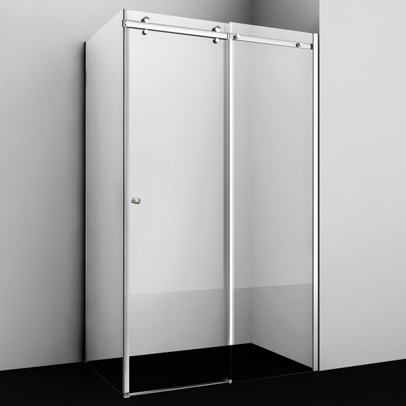 Душевое ограждение WasserKraft Vils 100x80 см 56R17 (стекло 6/8 мм), хром/прозрачное - фото 