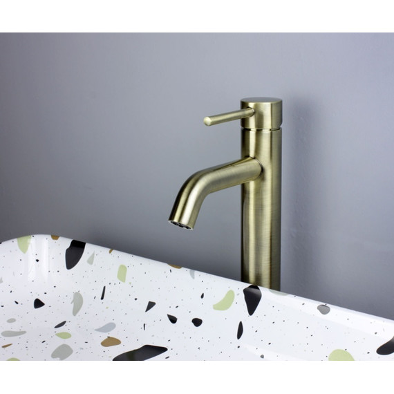 Смеситель для раковины высокий Bronze de Luxe Scandi 1452BR, бронза, Цвет производителя: бронза - фото 5