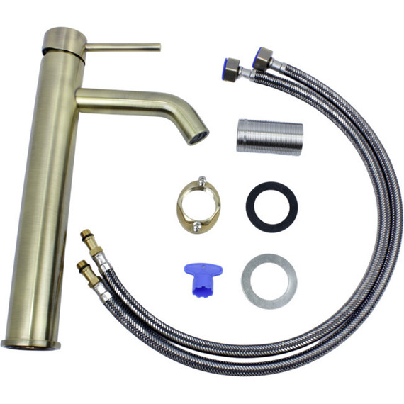 Смеситель для раковины высокий Bronze de Luxe Scandi 1452BR, бронза, Цвет производителя: бронза - фото 8