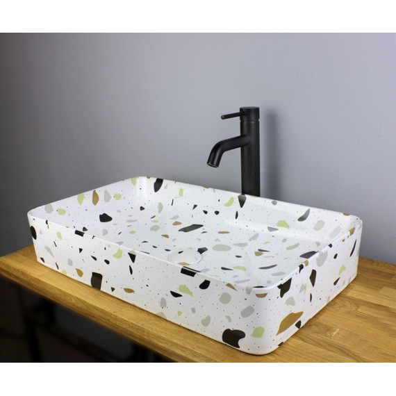 Смеситель для раковины высокий Bronze de Luxe Scandi 1452B, черный матовый, Цвет производителя: чёрный матовый - фото 11