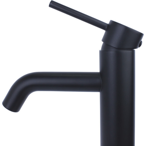 Смеситель для раковины высокий Bronze de Luxe Scandi 1452B, черный матовый, Цвет производителя: чёрный матовый - фото 3