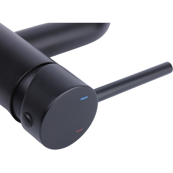 Смеситель для раковины высокий Bronze de Luxe Scandi 1452B, черный матовый, Цвет производителя: чёрный матовый - фото 4