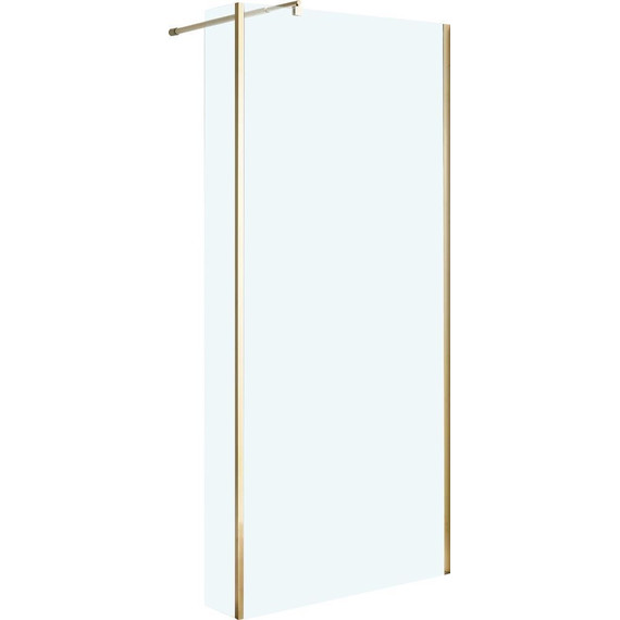 Душевая перегородка Niagara Nova 100 см NG-644-10GOLD с кронштейном, золото/прозрачное - фото 2